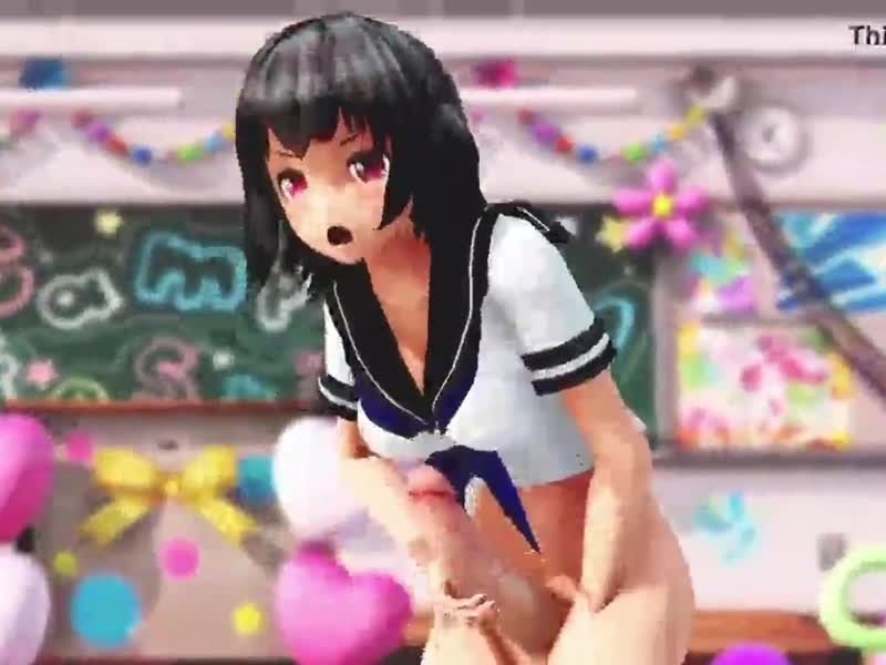 MMD 极品扶她骚货 双枪爆操 淫汁四射