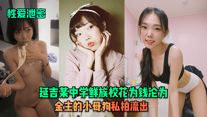为钱沦陷！延吉中学极品朝鲜族校花，被金主爆操调教成淫荡肉便器，私拍全套大流出！