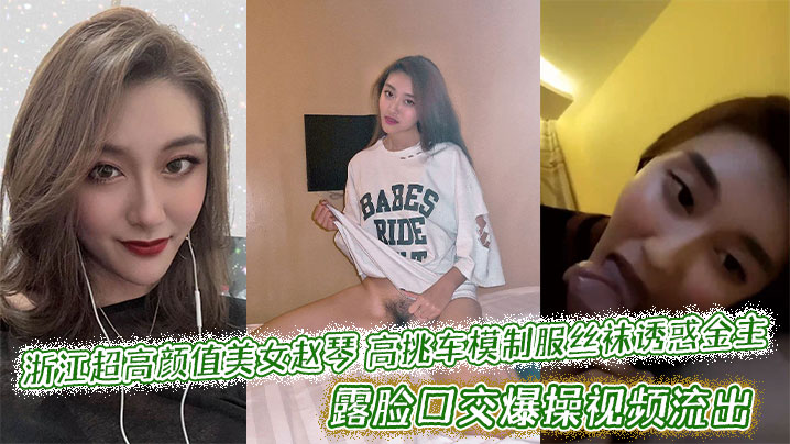 赵琴车模制服丝袜诱惑 金主面前露脸口爆狂干