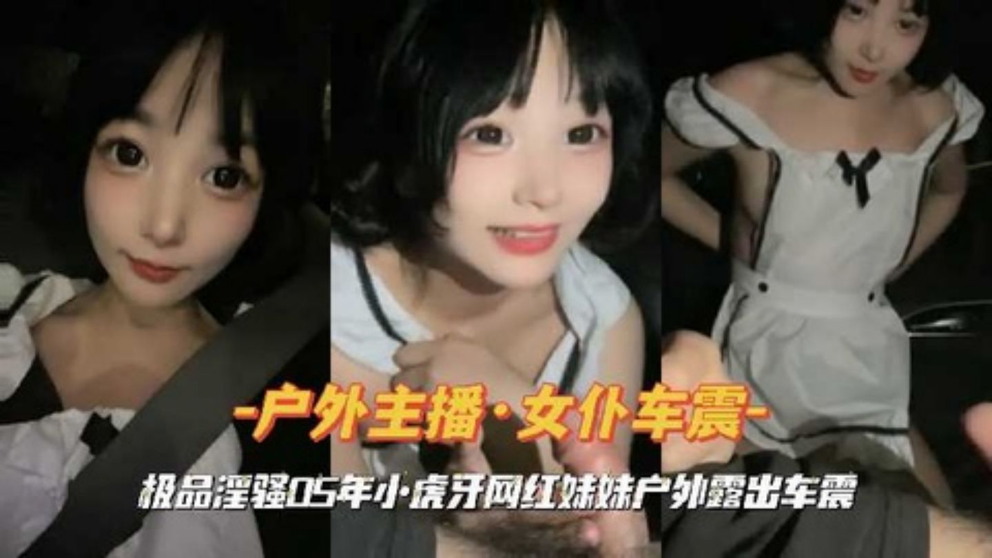 05年小虎牙网红户外车震 骚女仆裙下狂插爆操